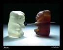white gummybear killed brown gunnybear