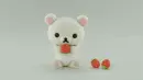 teddy bear with strawberry