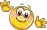 Smiley waving