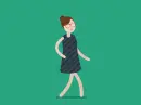 girl walking