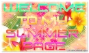 Welcome to my Summer Page