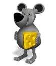 mouse with cheese