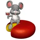 mouse with cheese