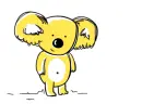waving koala