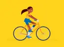 female cyclist