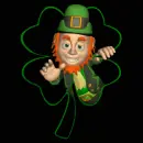 leprechaun waving