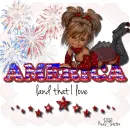 America - Land That I Love -Girl - Stars