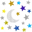 moon and stars