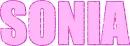 Sonia - glitter outline