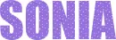 Sonia - transparent glitter