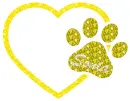 Sonia - heart and paw print