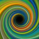multicolor spiral