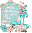 Happy Anniversary ~ God bless this union ~ fg
