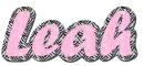 Zebra print link name-Leah
