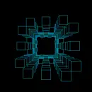 blue cube