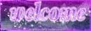 Purple Glitter Welcome