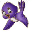 purple bird