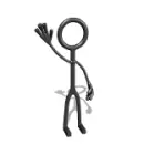 figure waving