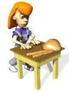 kneading dough