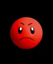 angry red smiley