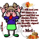 Mel - Best friend - Funny Lady-