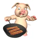 frying bacon