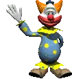 clown waving