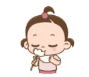 girl with flower