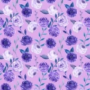 Purple Floral Seamless Background