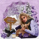 Girl with Deer in Snow