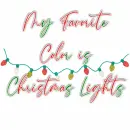 My Favorite color is Christmas Lights