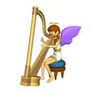 angel and harp