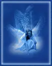 angel in blue