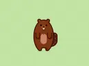 beaver waving