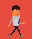 boy walking