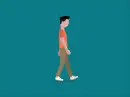 boy walking