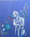 People riding horses