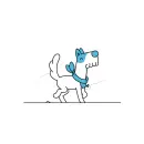 blue-white dog