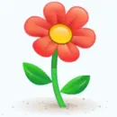 red flower