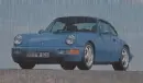 blue Porsche