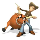 with bull