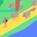 running animals in front