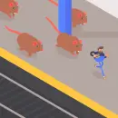 running animals in front