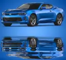 blue car
