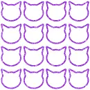 background with cat heads