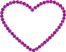 heart made of pearls