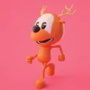 orange deer