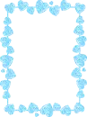 frame with hearts