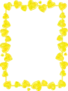 frame with hearts