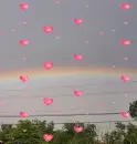 Rainbow Heart Background